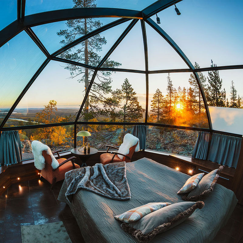 continent insolites glamping Finlande