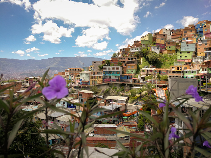 Quartier de la Communa 13 à Medellin, Colombie