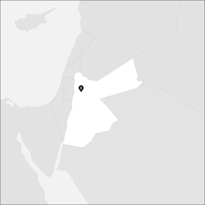 carte Jordanie