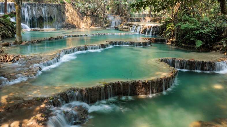 Chutes de Kuan près de Luang Prabang, Laos