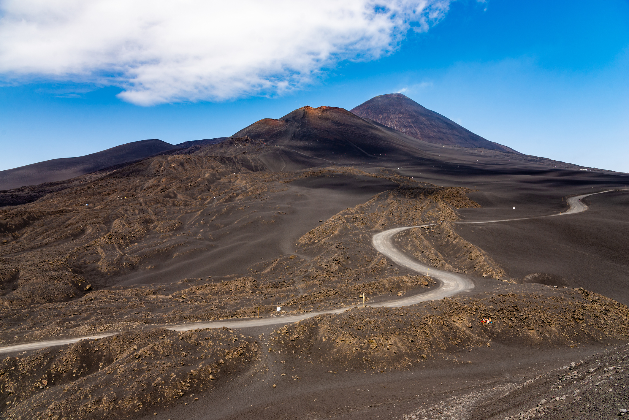 Vue sur le volcan de l'Etna en Sicile