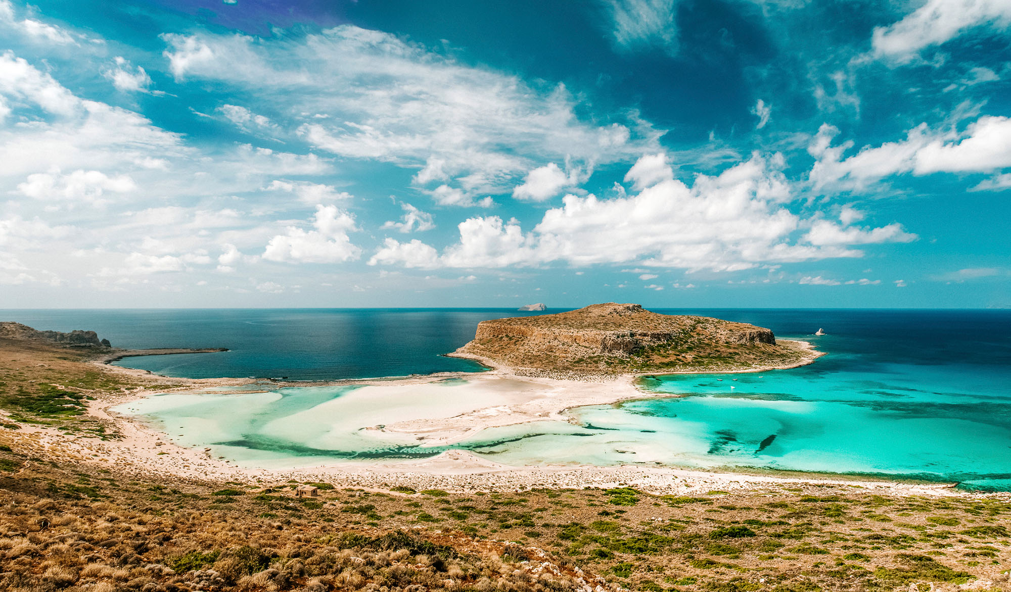 Plage de Balos en Crète