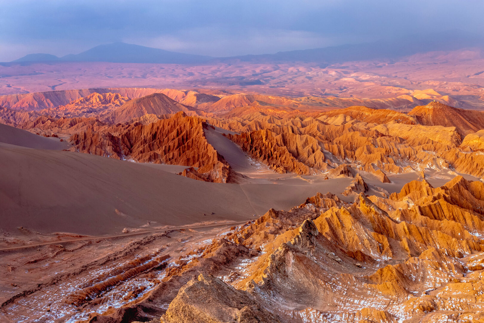 Vallée de la Lune, dans le désert de l'Atacama, Chili