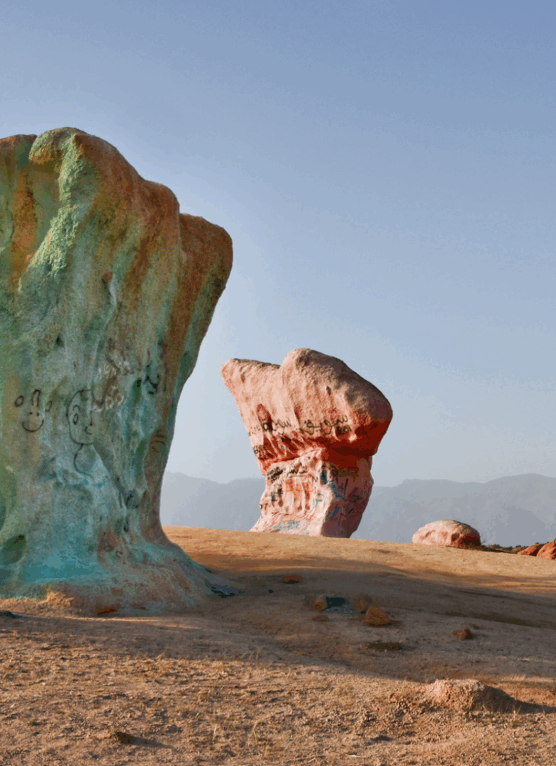 Tafraoute : palmeraies, granit rose et art en plein air