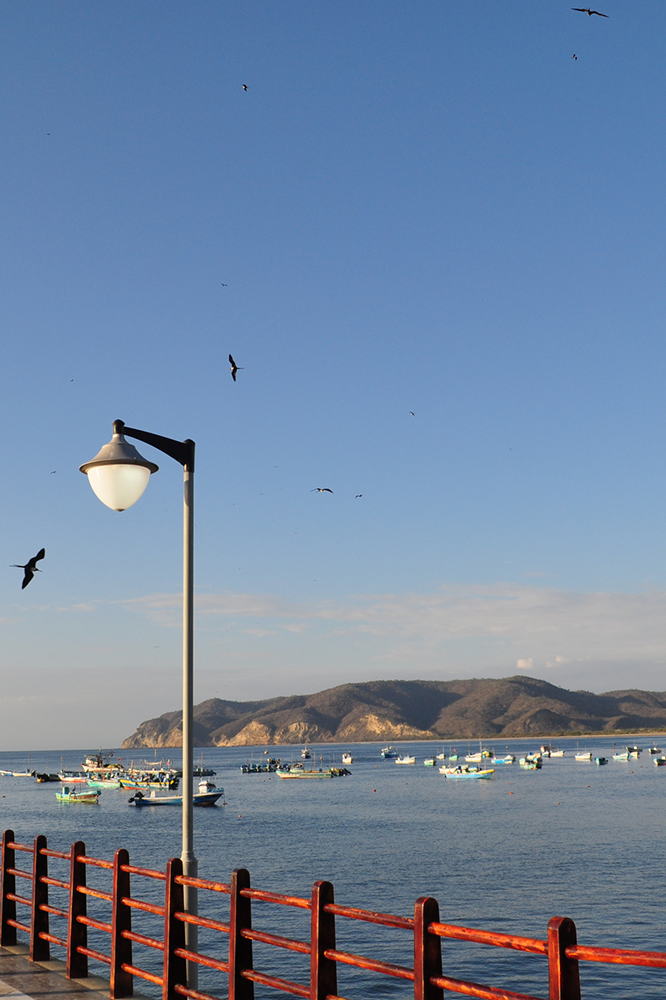 Avec les pêcheurs à Peurto Lopez