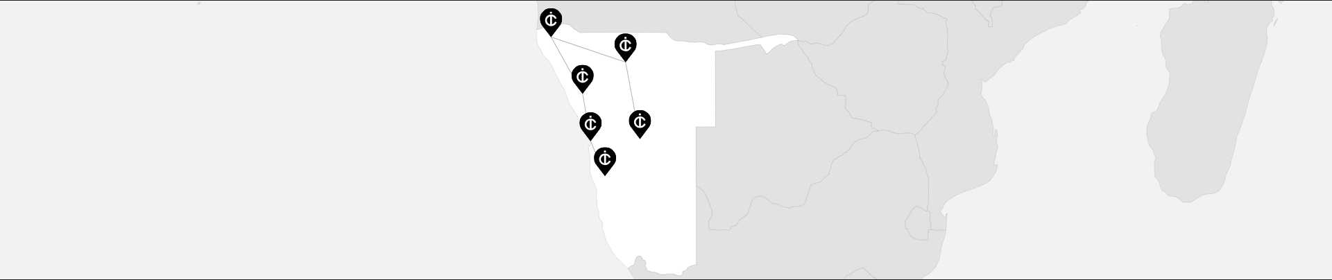 Survoler la Namibie