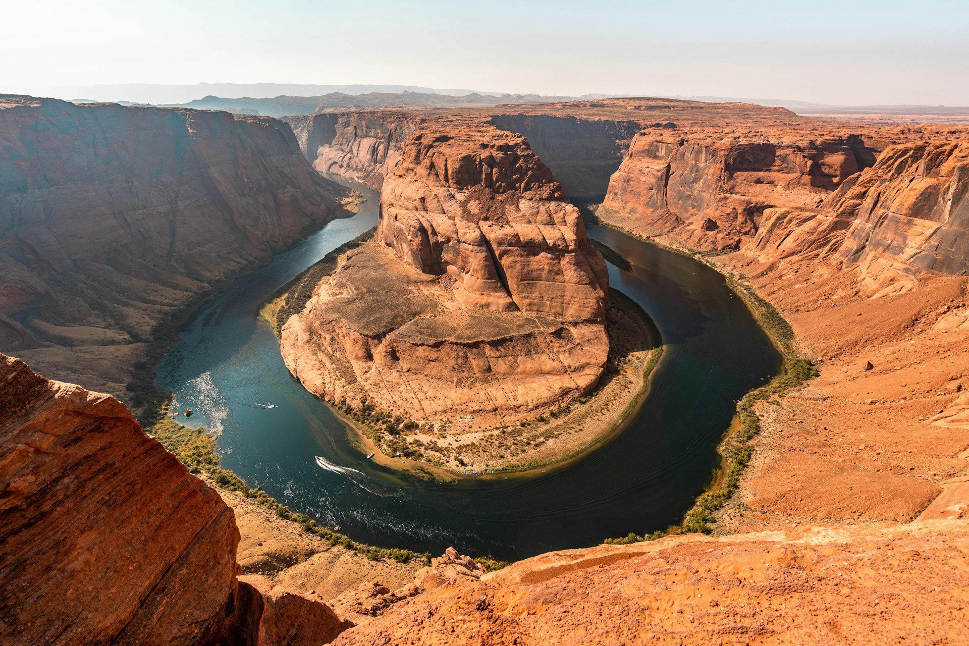 Coucher de soleil Vue du paysage au crépuscule dans le parc national du Grand Glen Canyon, Arizona, États-Unis d'Amérique