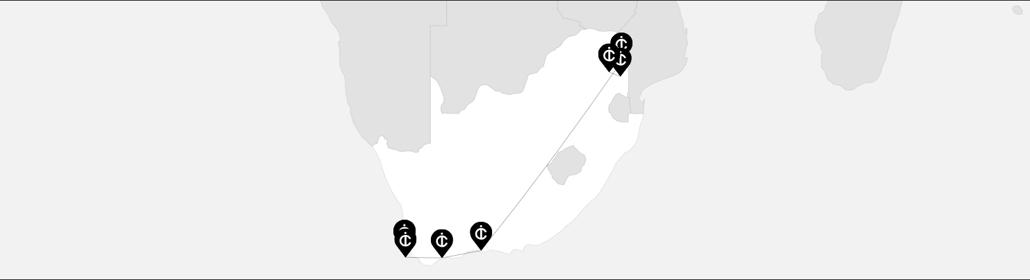 Le Cap, la Route des Jardins et le Parc Kruger