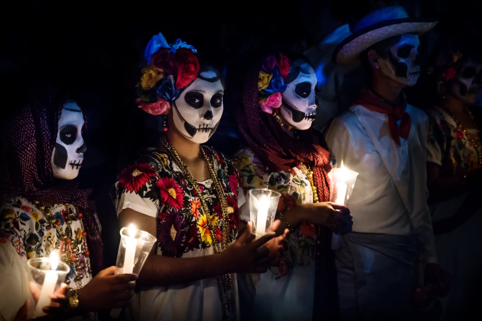 Fête des morts au cimetière