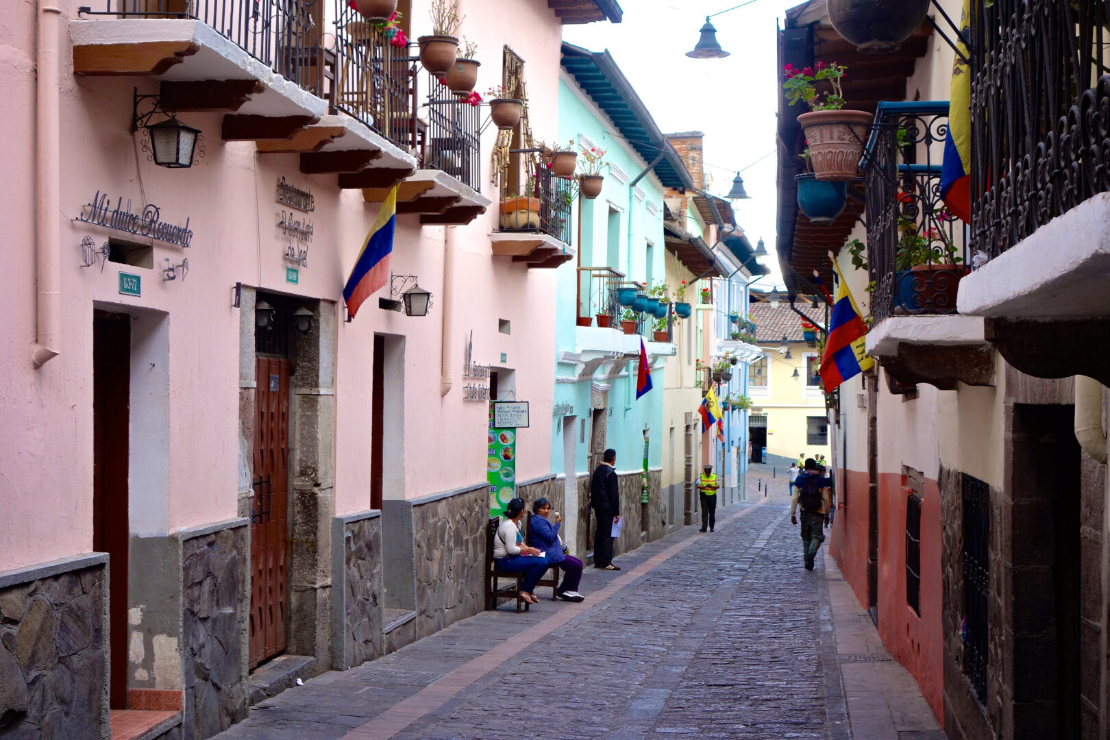 Dîner dans une chapelle à Quito