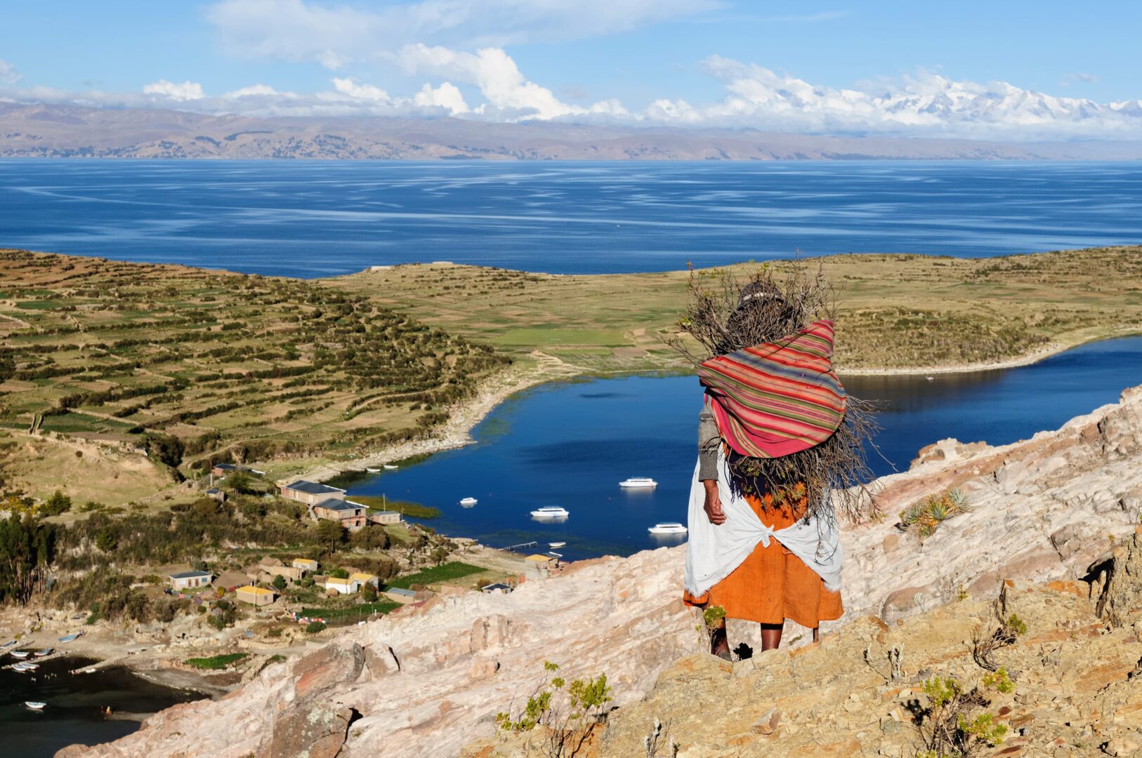 En catamaran sur le Lac Titicaca