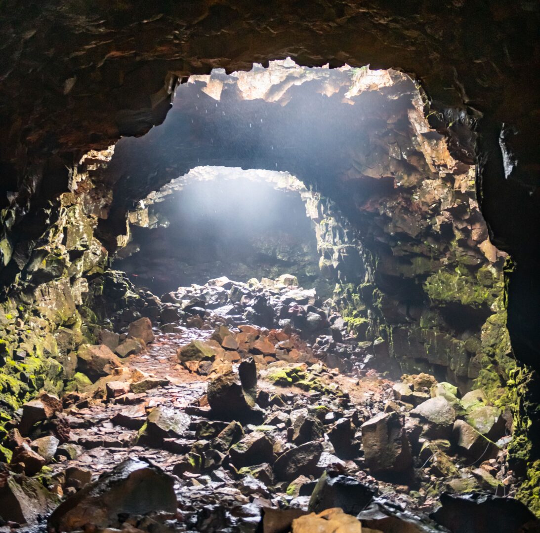 Dans le tunnel de lave