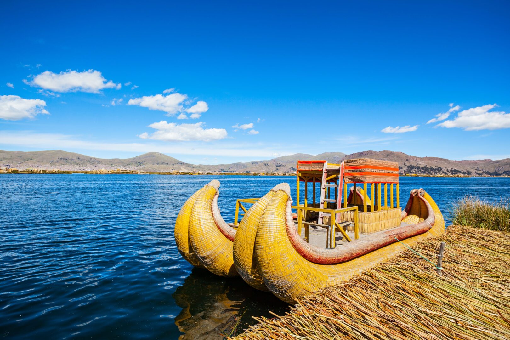 En kayak sur le lac Titicaca