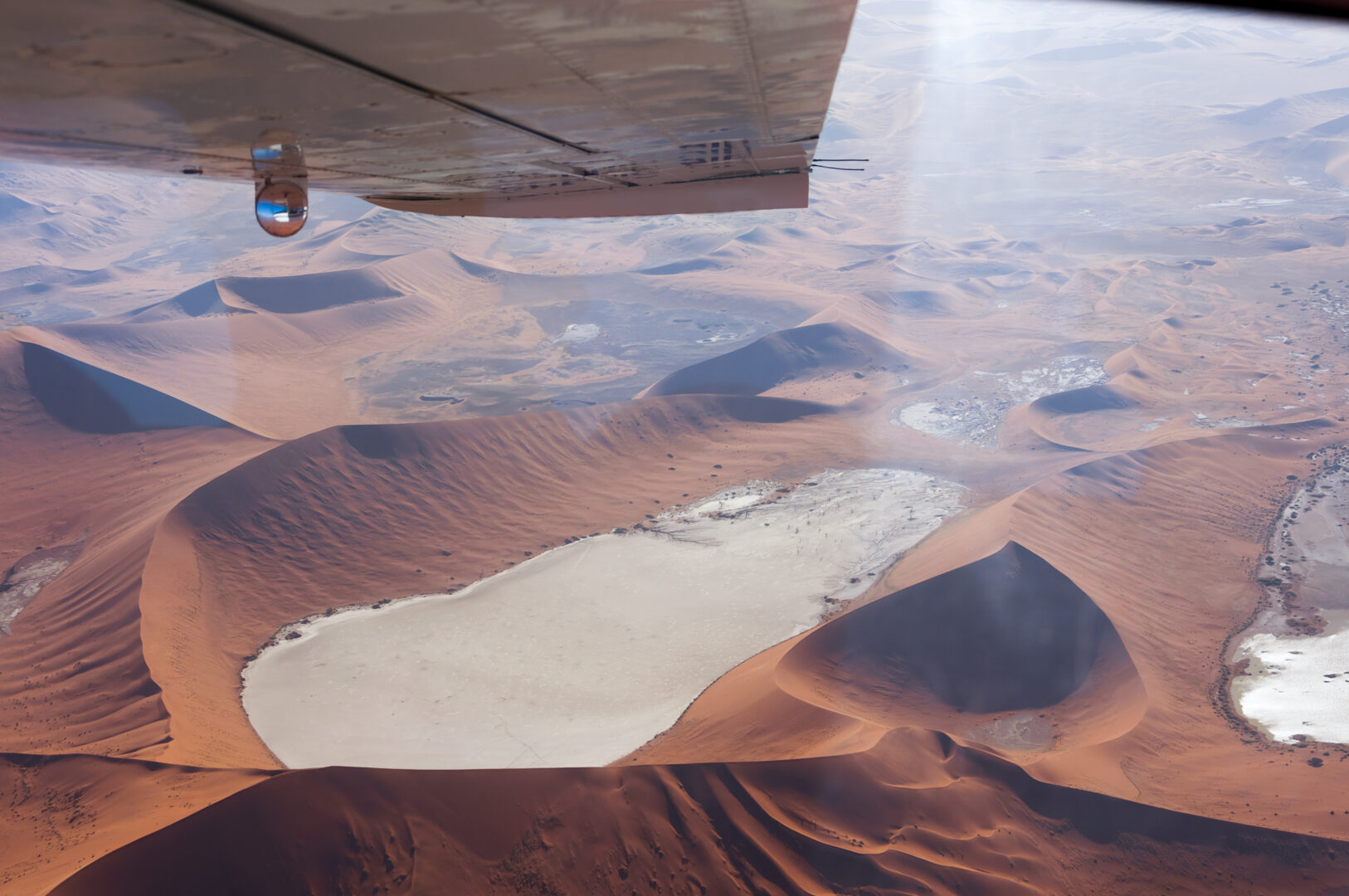 Le désert de Namib vu du ciel