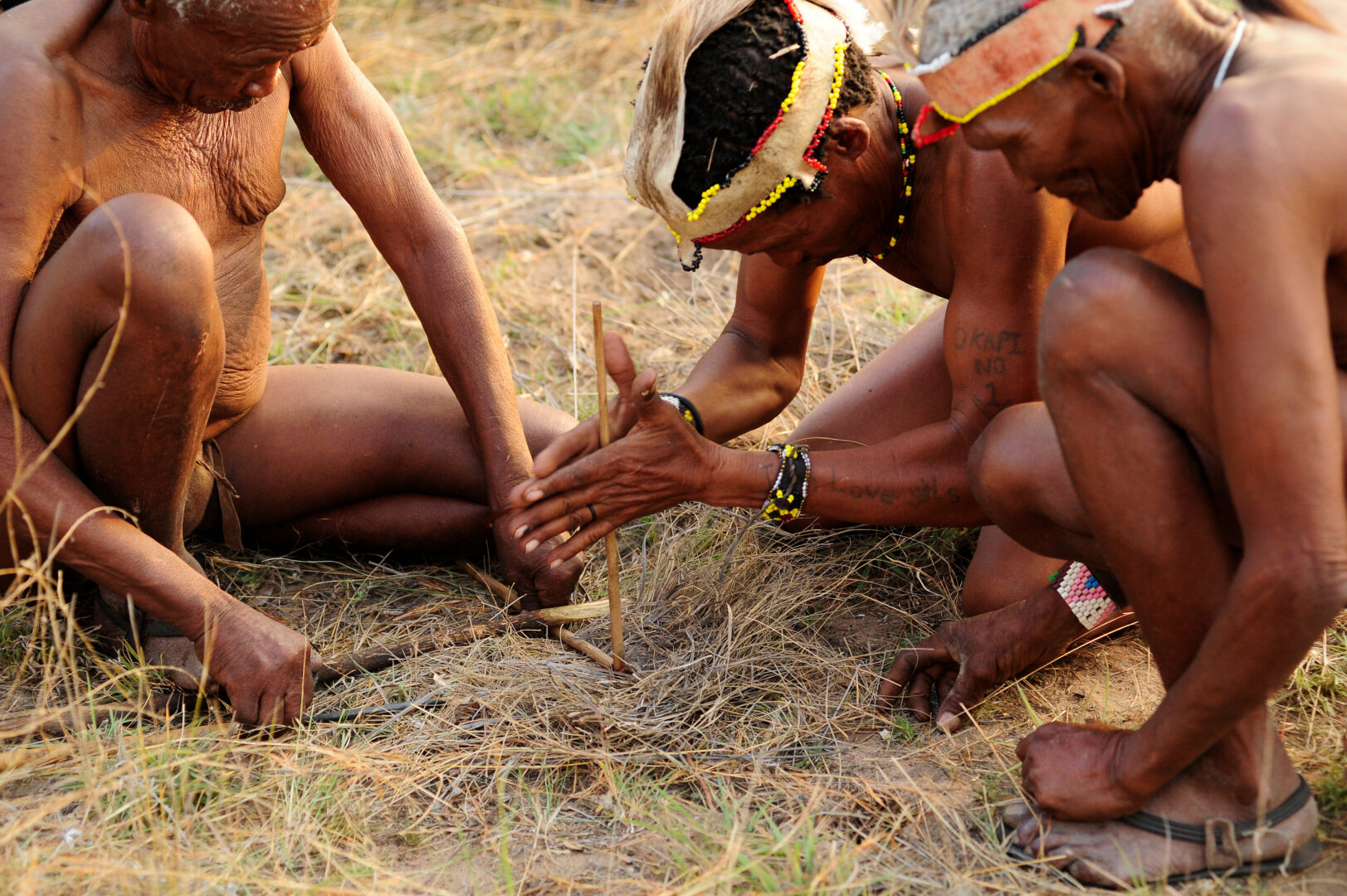 Avec les bushmen