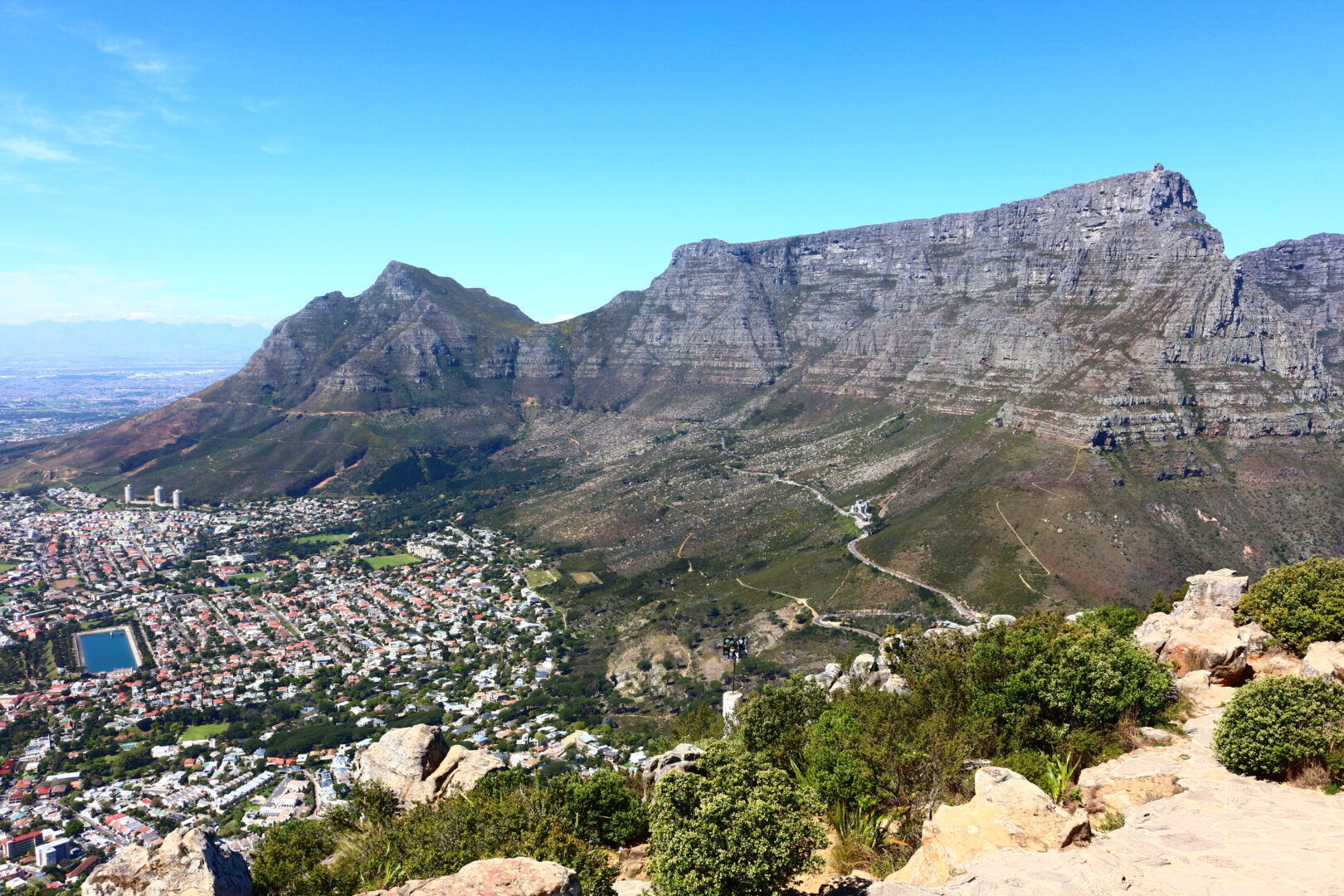 Descente en rappel de la Table Mountain 