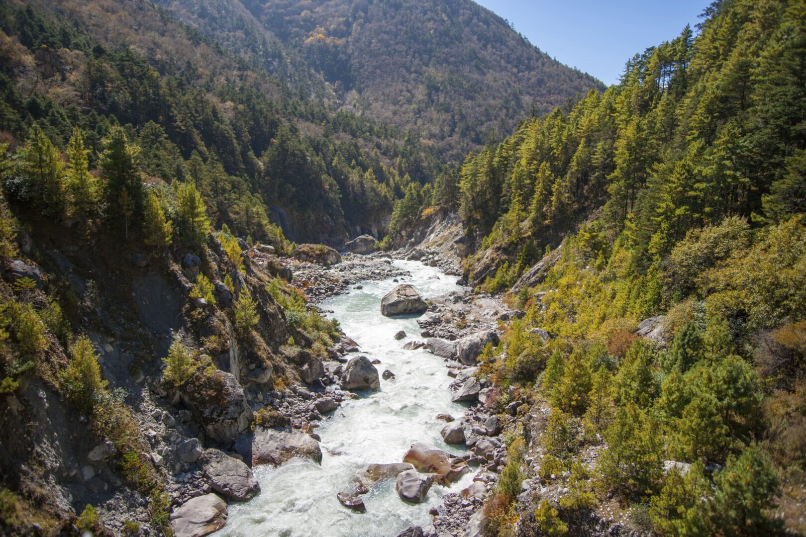 Sur les eaux de la rivière Trisuli
