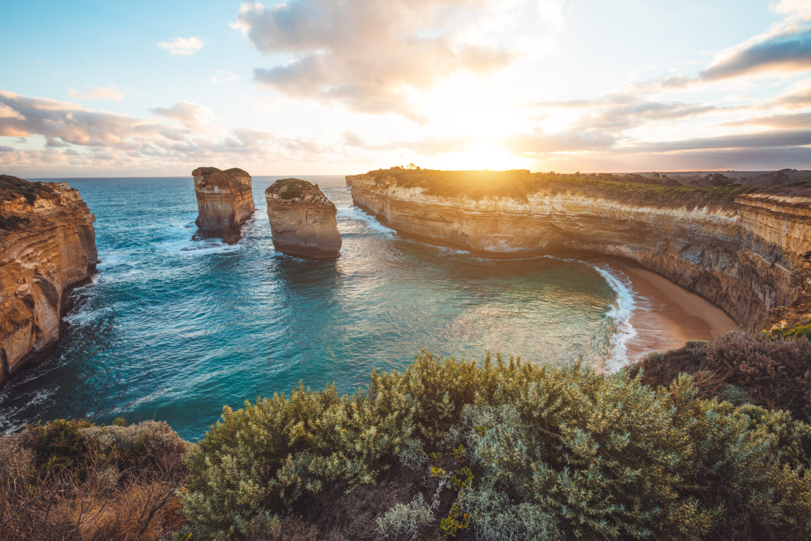En combi Volkswagen sur la Great Ocean Road