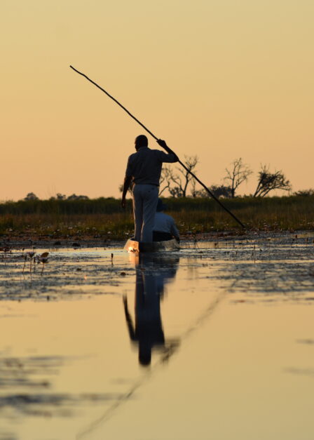 Mokoro dans le delta de l’Okavango, au Botswana avec Continents Insolites.