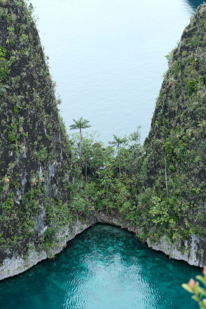 Paysages idylliques de l'île de Wayag