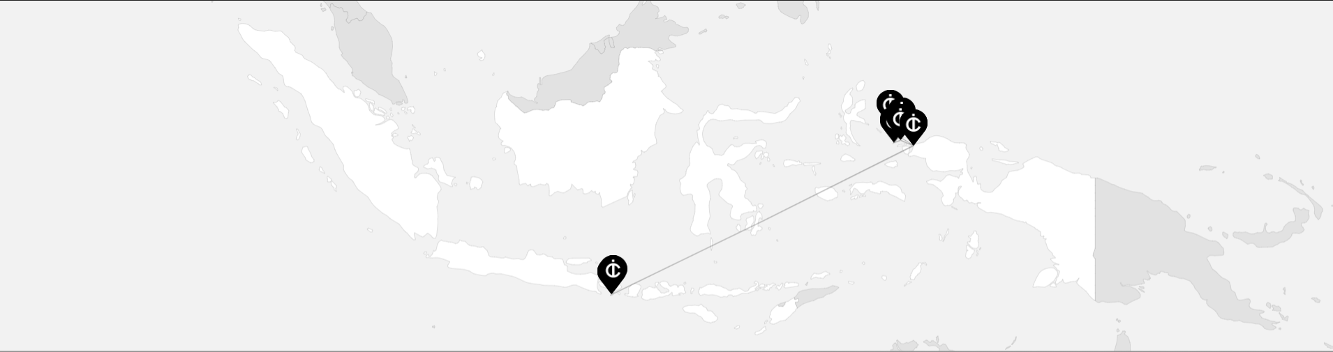 En voilier dans l'archipel des Raja Ampat