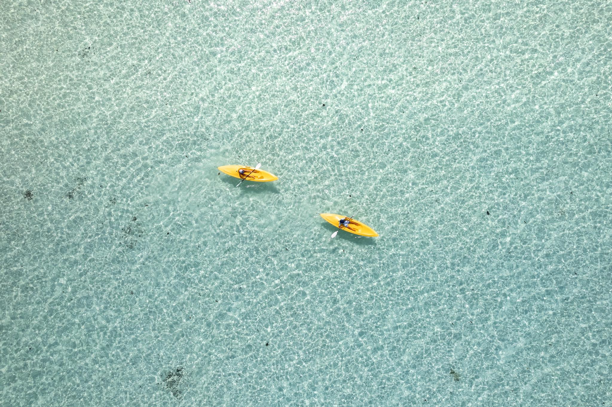 Vacances de noces en amoureux kayak