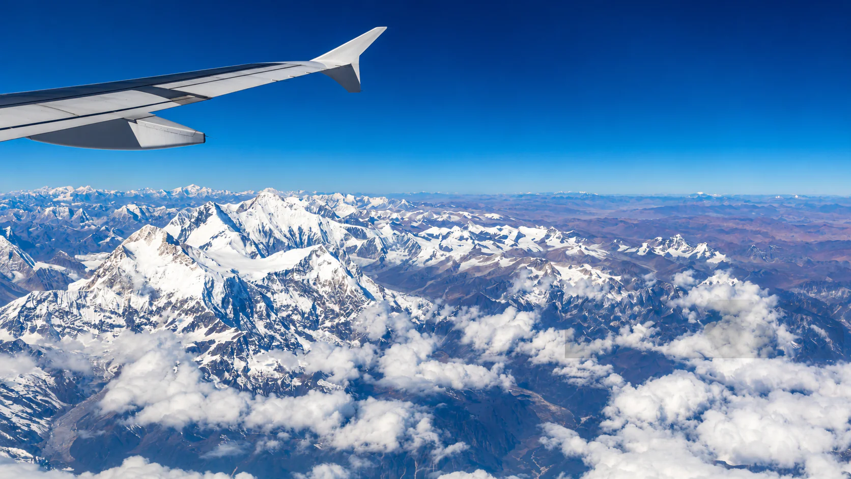 Survol des sommets himalayens