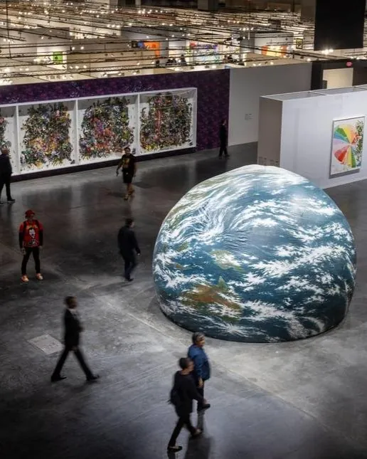 Vue dans les galeries Art Basel Miami Beach