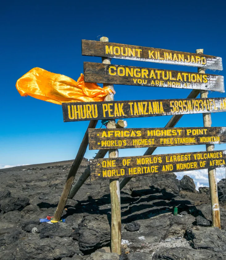Sommet – Uhuru Peak – Mweka