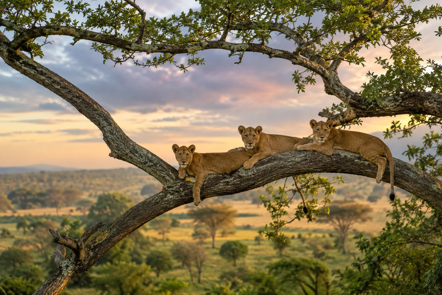 À la recherche des lions grimpeurs