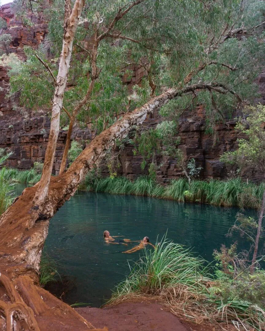 Karijini : Eau et roche rouge