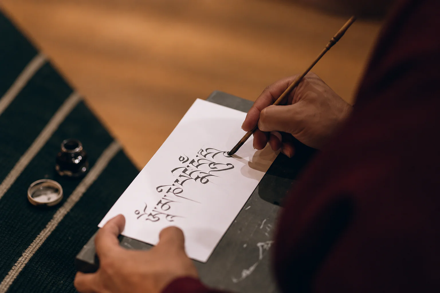 Initiation au thsonka avec un maître calligraphe